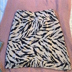 Mini cheetah print skirt